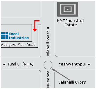 Excel Industries Location Map